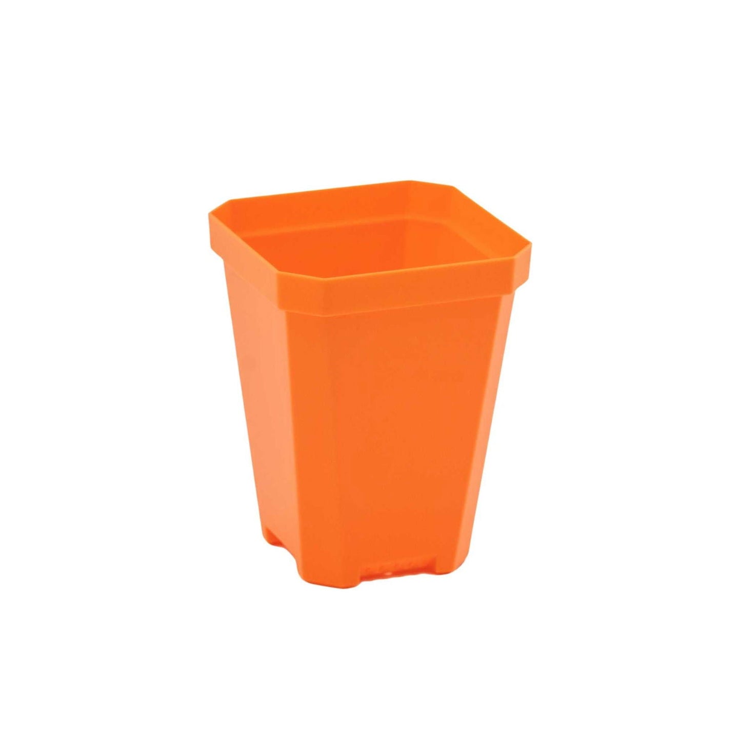 Bootstrap Farmer 3.3" heavy-duty seed starting pots with inserts in multicolor cell trays for easy planting and transplanting.