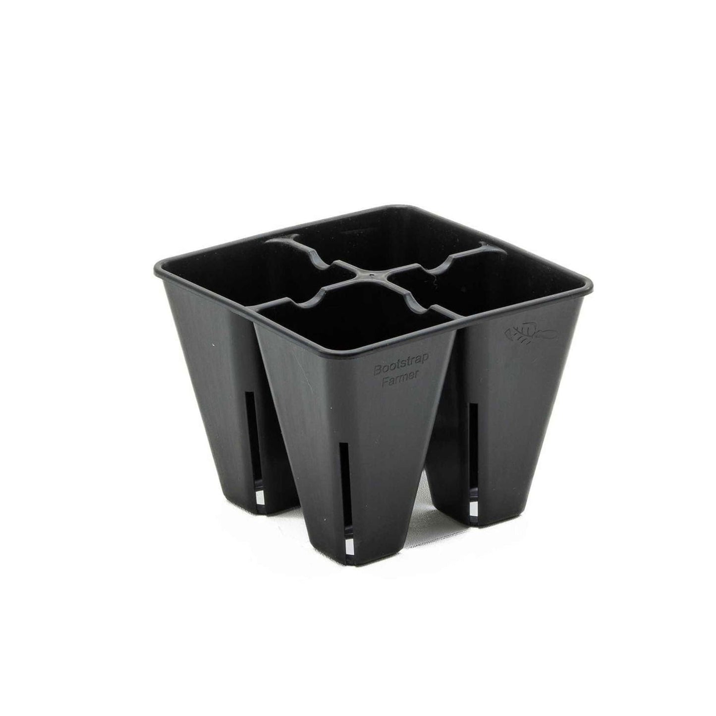Multicolor Bootstrap Farmer 4 cell plug tray inserts for seed starting and propagation in cell trays.