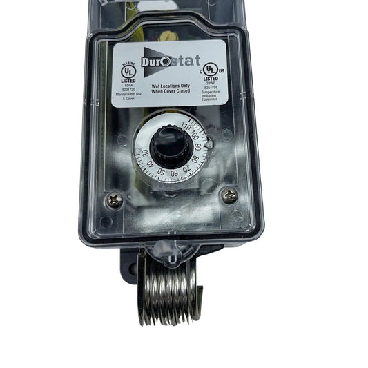 Bootstrap Farmer greenhouse fan with thermostat for controlling airflow, featuring adjustable settings and durable construction.