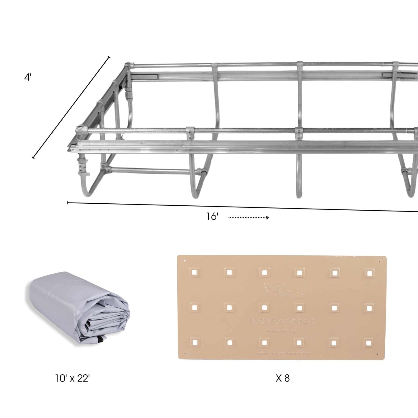 Bootstrap Farmer Deep Water Culture (DWC) Kit for hydroponic gardening with garden tools, shown assembled and ready for use.