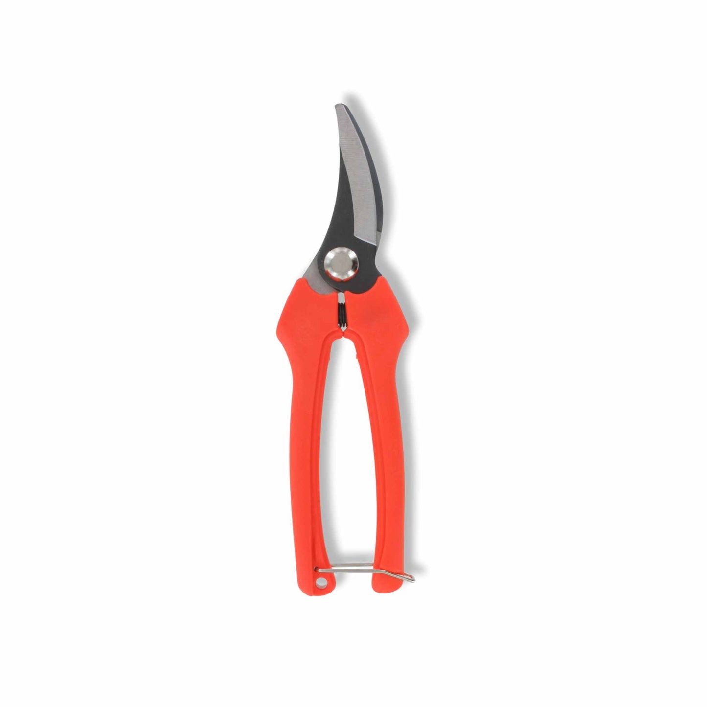 Bootstrap Farmer harvesting pruning shears, 185 mm curved garden tool with sharp blades for pruning and harvesting plants.