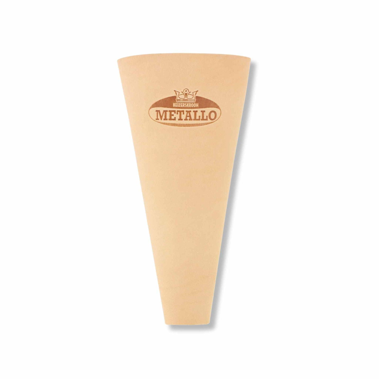 Cone-shaped leather holster for garden tools by Bootstrap Farmer, designed to hold gardening shears and small tools.