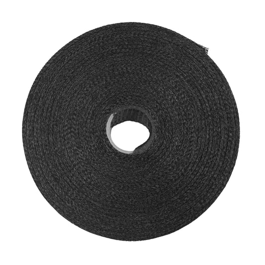 Black Wellington Batten Tape for greenhouse plastic by Bootstrap Farmer, 1.75 inches wide and 300 feet long, garden tool for securing plastic.