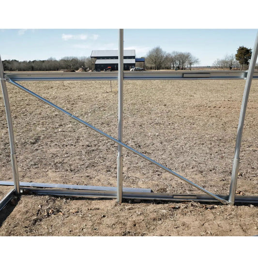 Greenhouse corner brace kit from Bootstrap Farmer, showing metal braces and hardware for greenhouse structure support.