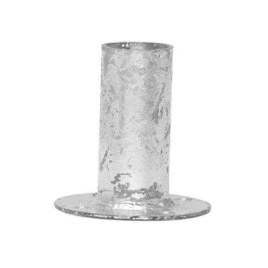 Galvanized green floor flange, 1.375-inch diameter, used in greenhouse construction by Bootstrap Farmer.