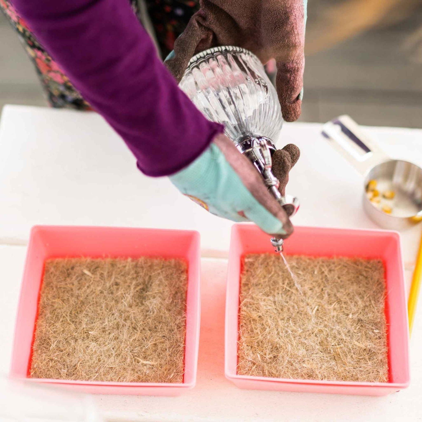 Bootstrap Farmer 5-inch hemp grow mats for planting and propagation, designed as durable growing media for horticulture.