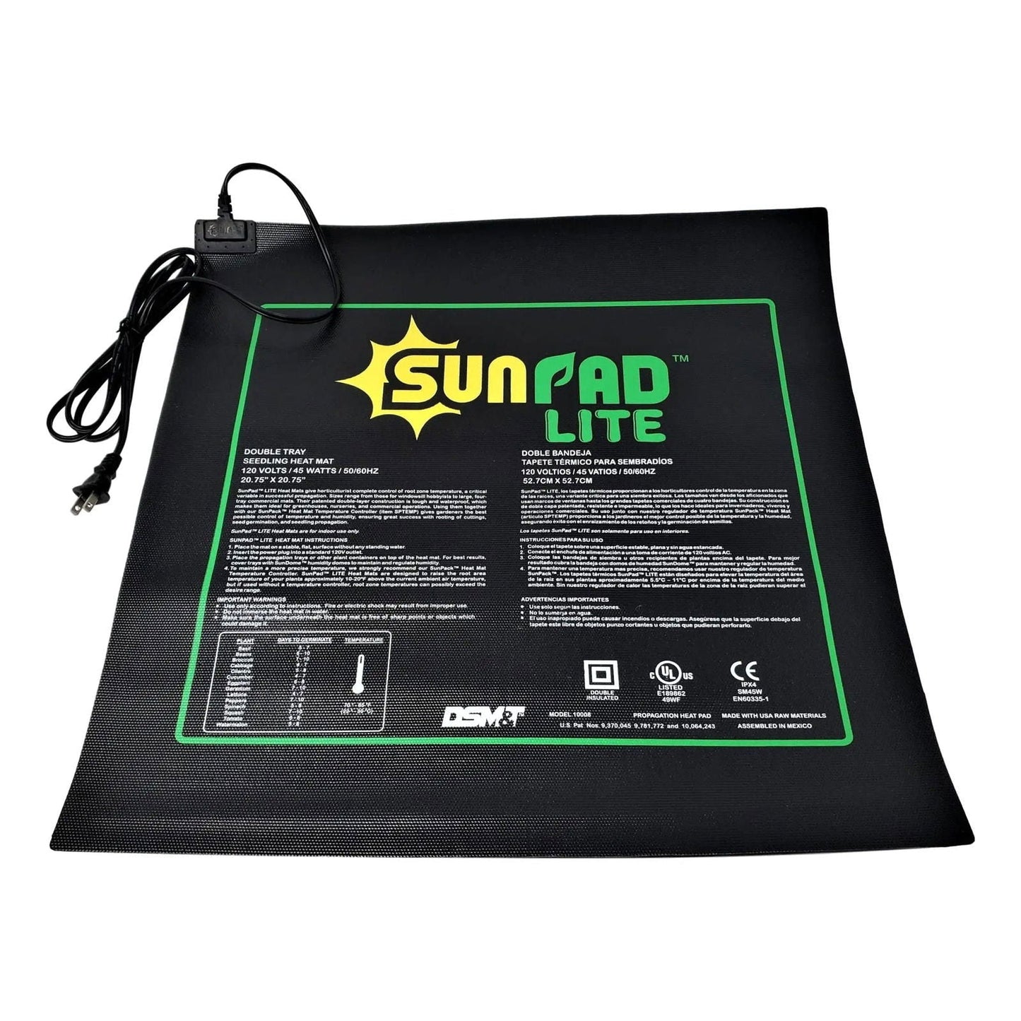Bootstrap Farmer seed starting heat mat, 10x20 inch for germination and propagation, ideal for indoor gardening and plant growth