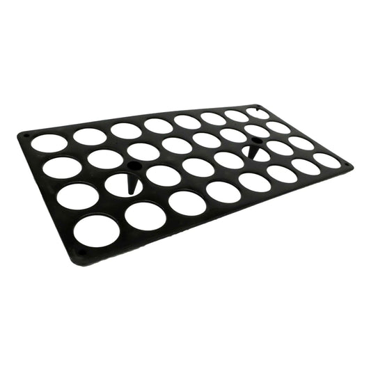 Bootstrap Farmer 32-hole net pot tray insert for hydroponic systems, 10x20 inch size, durable and lightweight.