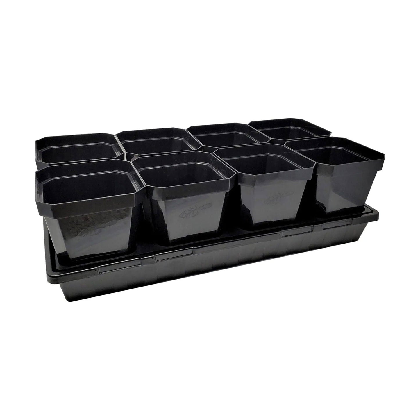 Set of 40 multicolor 5-inch reusable seed starting pots with inserts from Bootstrap Farmer, ideal for plant propagation.