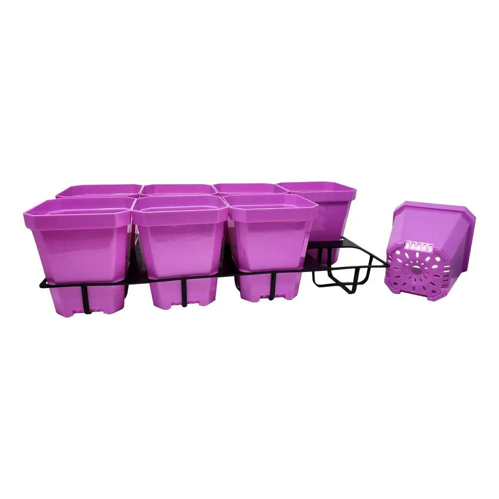 Set of 40 multicolor 5-inch reusable seed starting pots with inserts by Bootstrap Farmer, ideal for seedling propagation.
