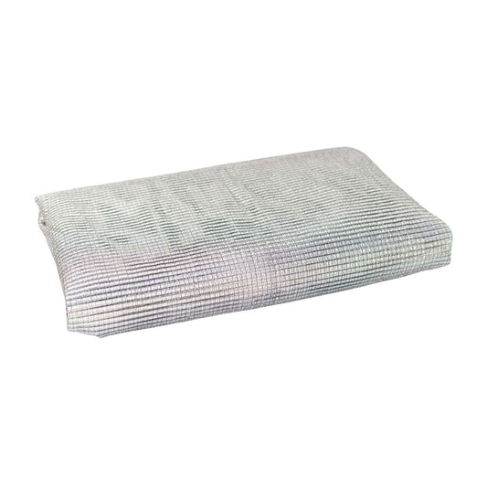 Aluminum white shade cloth by Bootstrap Farmer, 50% sun shade fabric for outdoor gardening and shading applications.