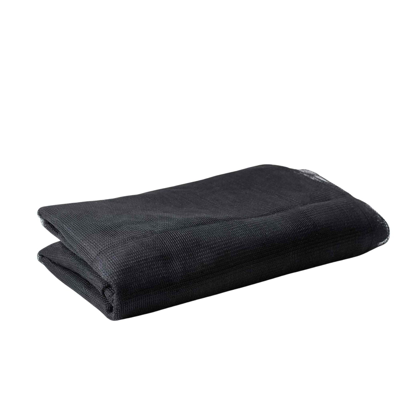 Black Bootstrap Farmer shade cloth with 30% shade, extra strength mono filament material, designed for outdoor sun protection.