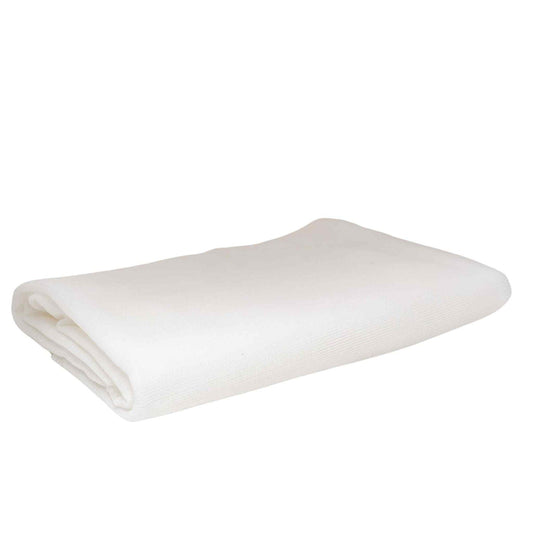 White Bootstrap Farmer Shade Cloth 50% with extra strength mono filament, providing durable sun protection for gardens and outdoor spaces.