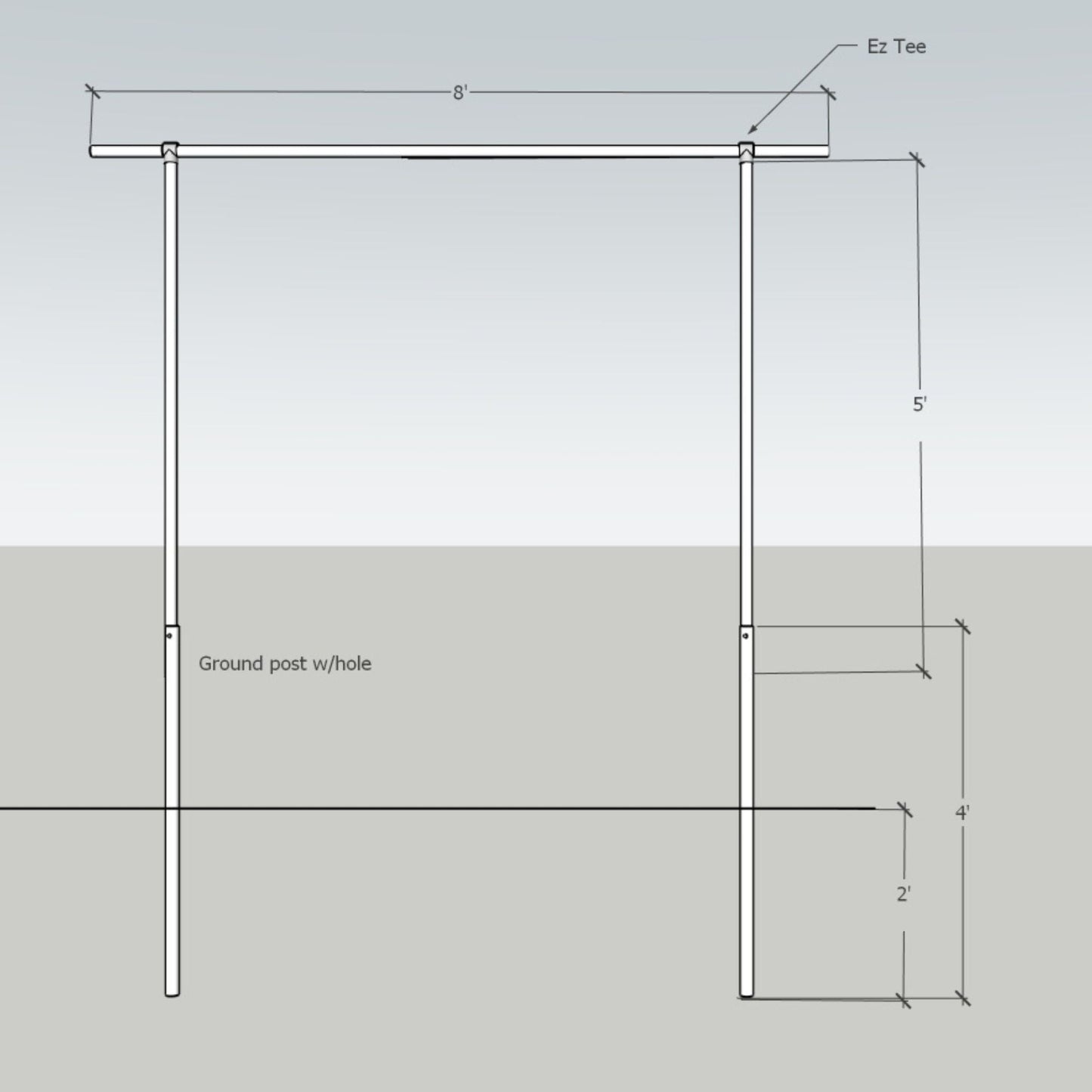 Heavy-duty DIY Tomato Trellis by Bootstrap Farmer with 1 3/8-inch sturdy metal framework for supporting tomato plants.