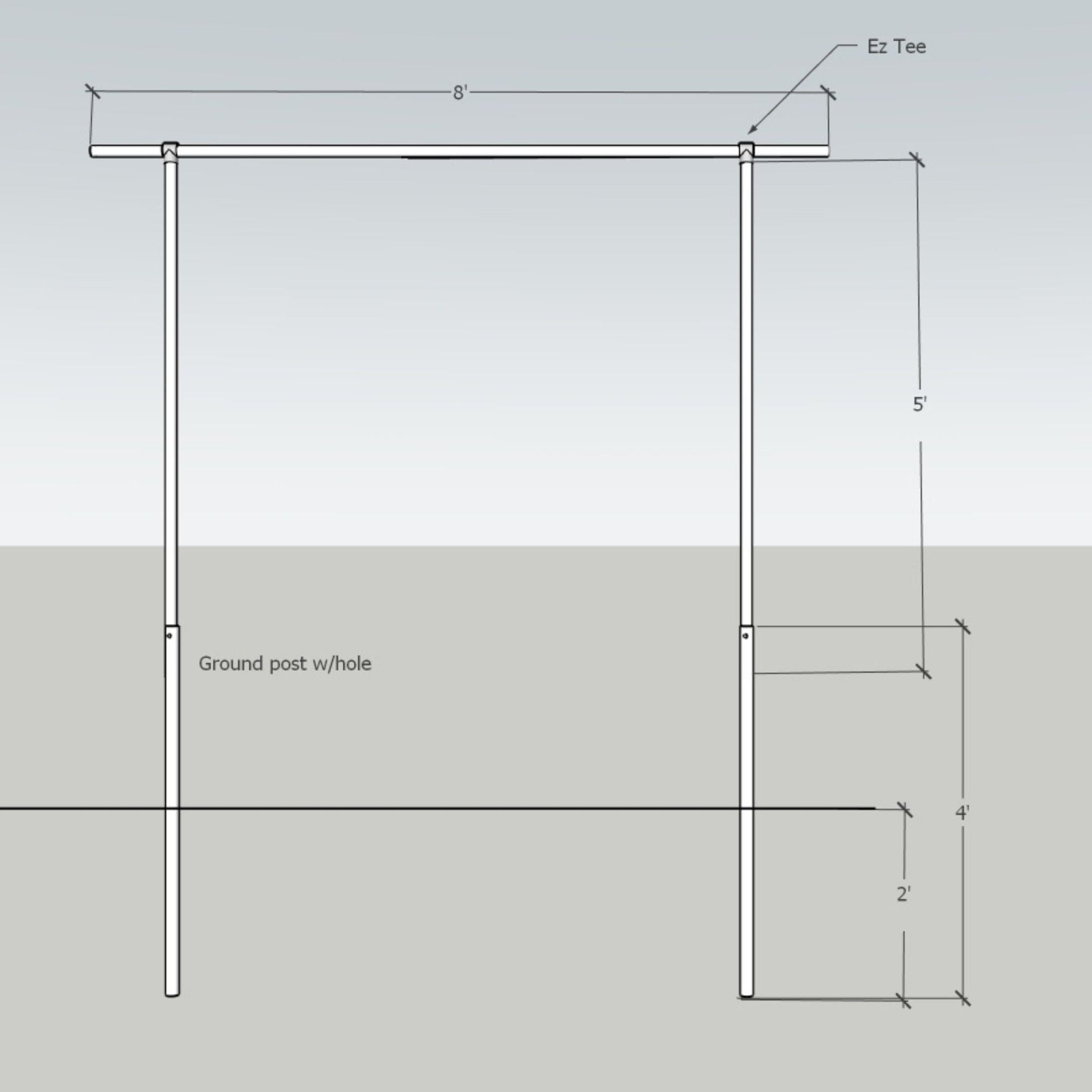 Heavy-duty DIY Tomato Trellis by Bootstrap Farmer with 1 3/8-inch sturdy metal framework for supporting tomato plants.