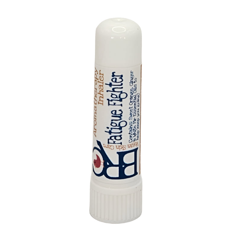 By Robin Creations Fatigue Fighter Aromatherapy Inhaler for relaxation, plastic container with aromatic blend for stress relief.