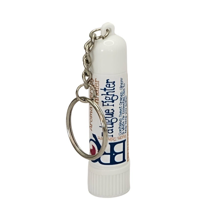 By Robin Creations Fatigue Fighter Aromatherapy Inhaler for massage and relaxation, plastic container with natural essential oils.