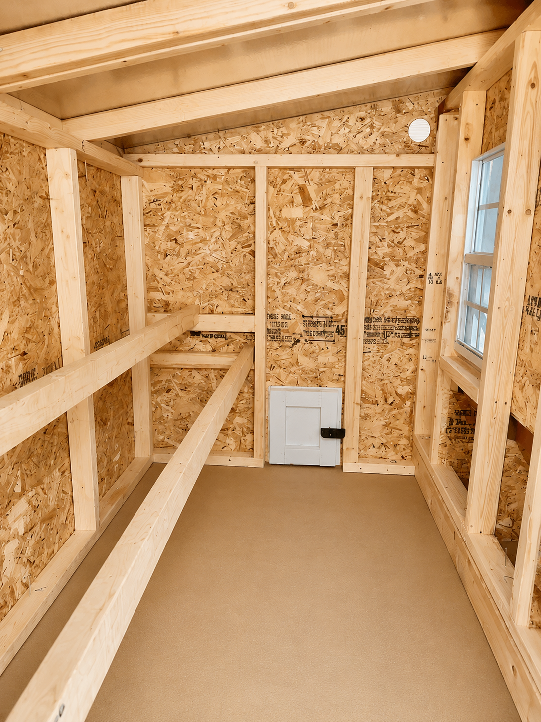 OverEZ large chicken coop designed for up to 15 chickens, featuring a spacious wooden structure with a nesting area and outdoor run.