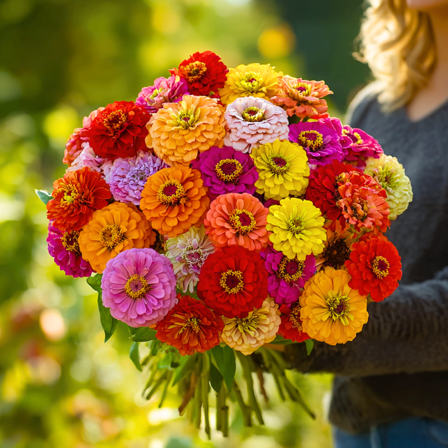 Packet of California Giants Zinnia seeds from Southern Seeds, showing vibrant flower seeds for planting and garden beauty.