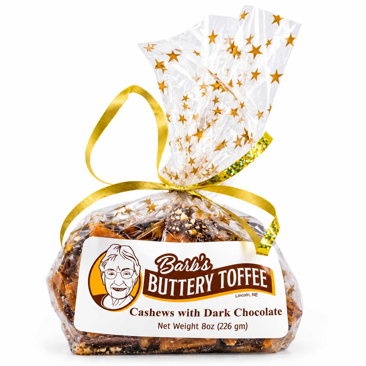 Homemade Dark Chocolate Toffee | 8 oz | Multiple Nut Options | Barb's Buttery Toffee