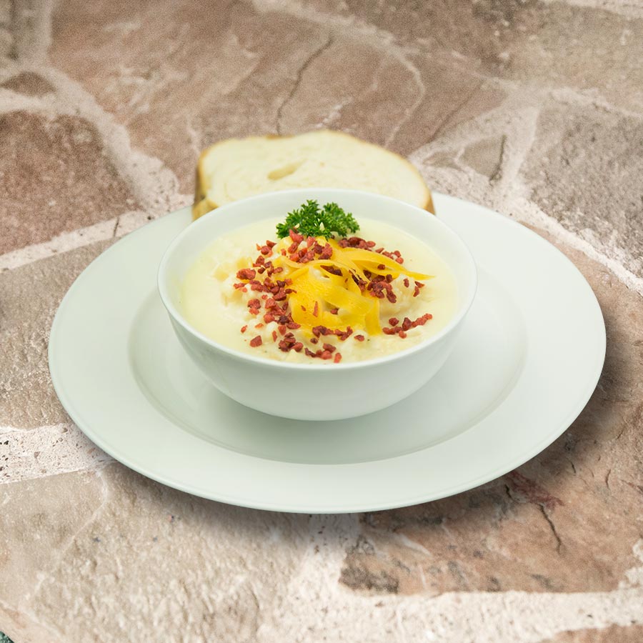 Heaven's Harvest cheesy potato soup from the 6-month breakfast and entree emergency survival food combo kit