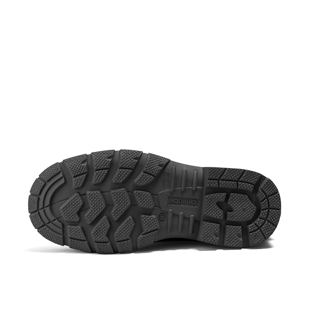Black Chinook® Badaxe steel toe waterproof rubber boot with sturdy sole and reinforced toe for durable outdoor work use.