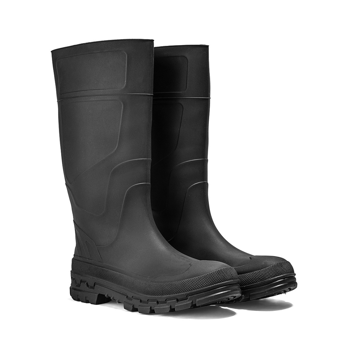 Black Chinook® Kickaxe Regrind 15-inch waterproof rubber boot with eco-friendly recycled rubber construction.