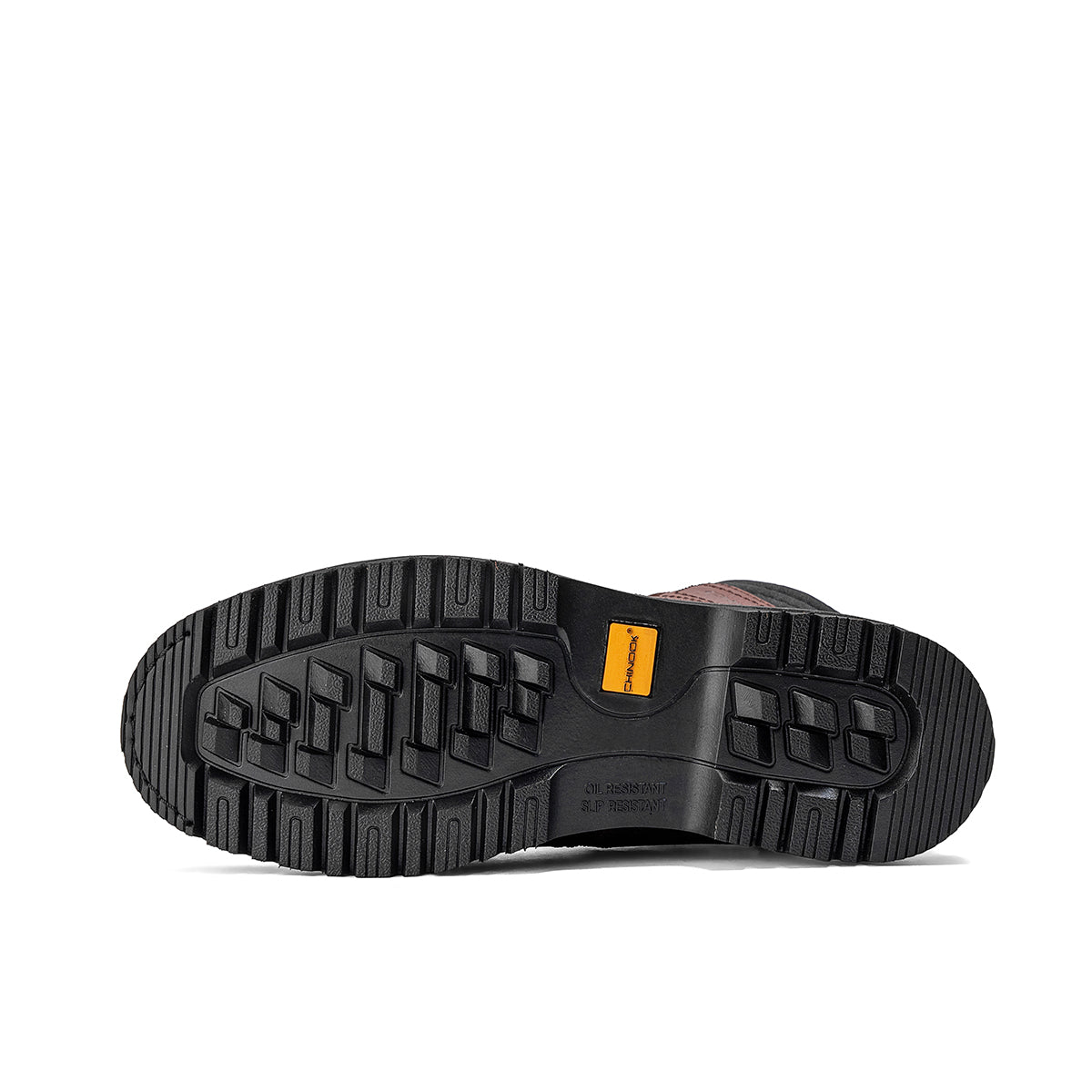 Chinook® Footwear brown 6-inch soft toe leather work boot, durable construction, ideal for contractors and heavy-duty work environments.