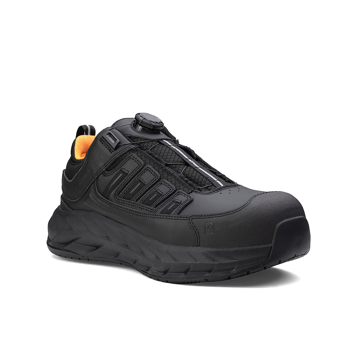 Black Chinook® Safety Low Composite Toe Shoe for work or casual wear, shown on a white background.