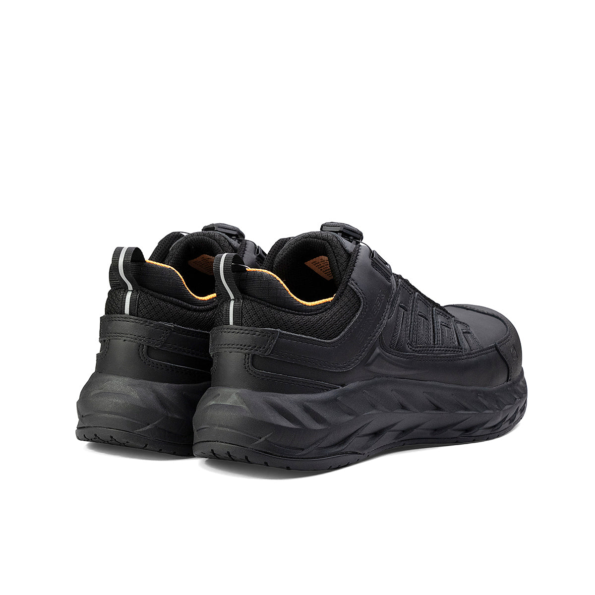 Black Chinook® Footwear Pro Safety Low Composite Toe Shoe for work or casual wear, shown from the side with protective toe cap.