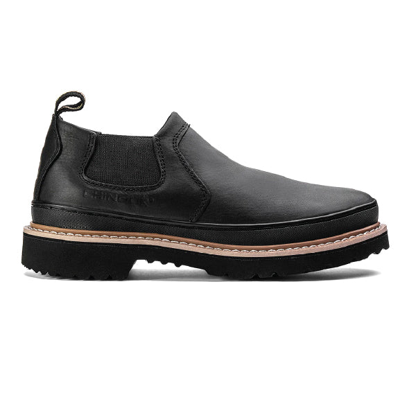 Chinook® Romeo men's black light duty work and casual boots with sturdy leather construction and lace-up design.