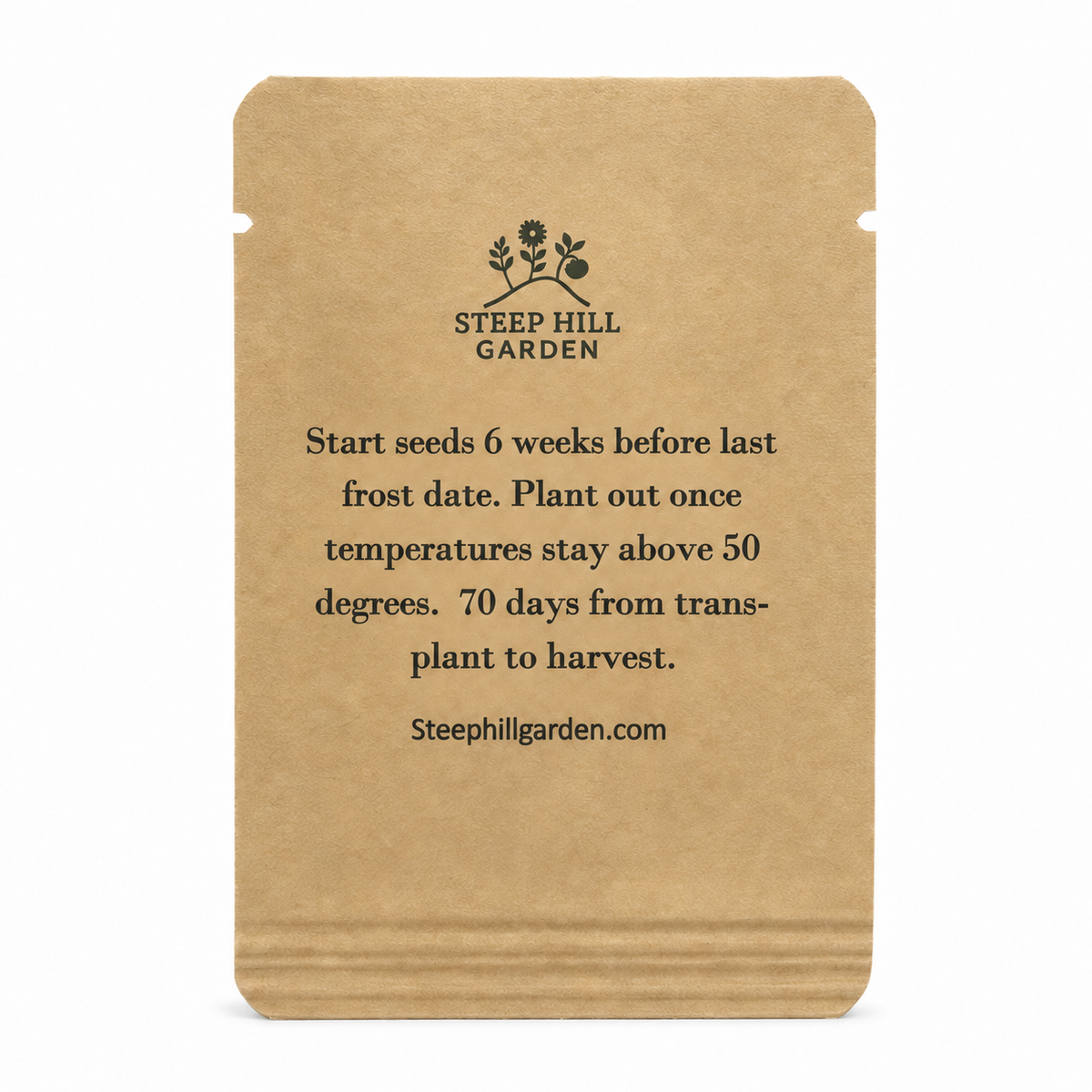 Packet of Steep Hill Garden Chupon de Malinalco tomatillo seeds, heirloom Mexican variety for salsa and fresh eating.