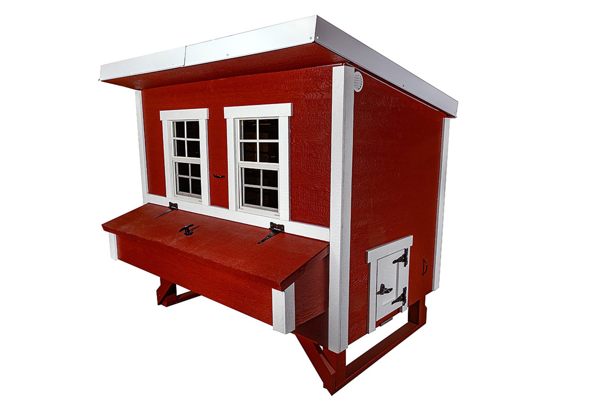 OverEZ large chicken coop with spacious design, suitable for up to 15 chickens, featuring durable wooden construction and ample ventilation.