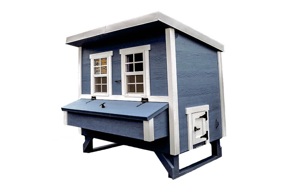 Large OverEZ Chicken Coop designed for up to 15 chickens, featuring spacious outdoor enclosure and durable construction.