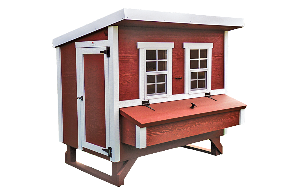 Large OverEZ Chicken Coop for up to 15 chickens, featuring spacious design, durable construction, and secure nesting areas.