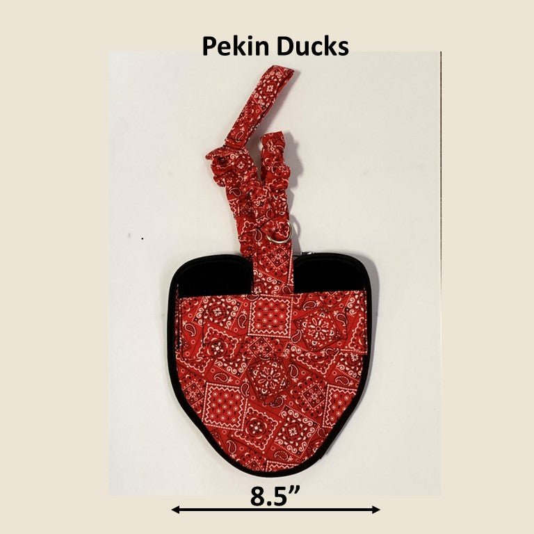 Crazy K Farm duck and goose diaper with removable liners, adjustable chest tab, designed for hen, duck, and goose pet care.