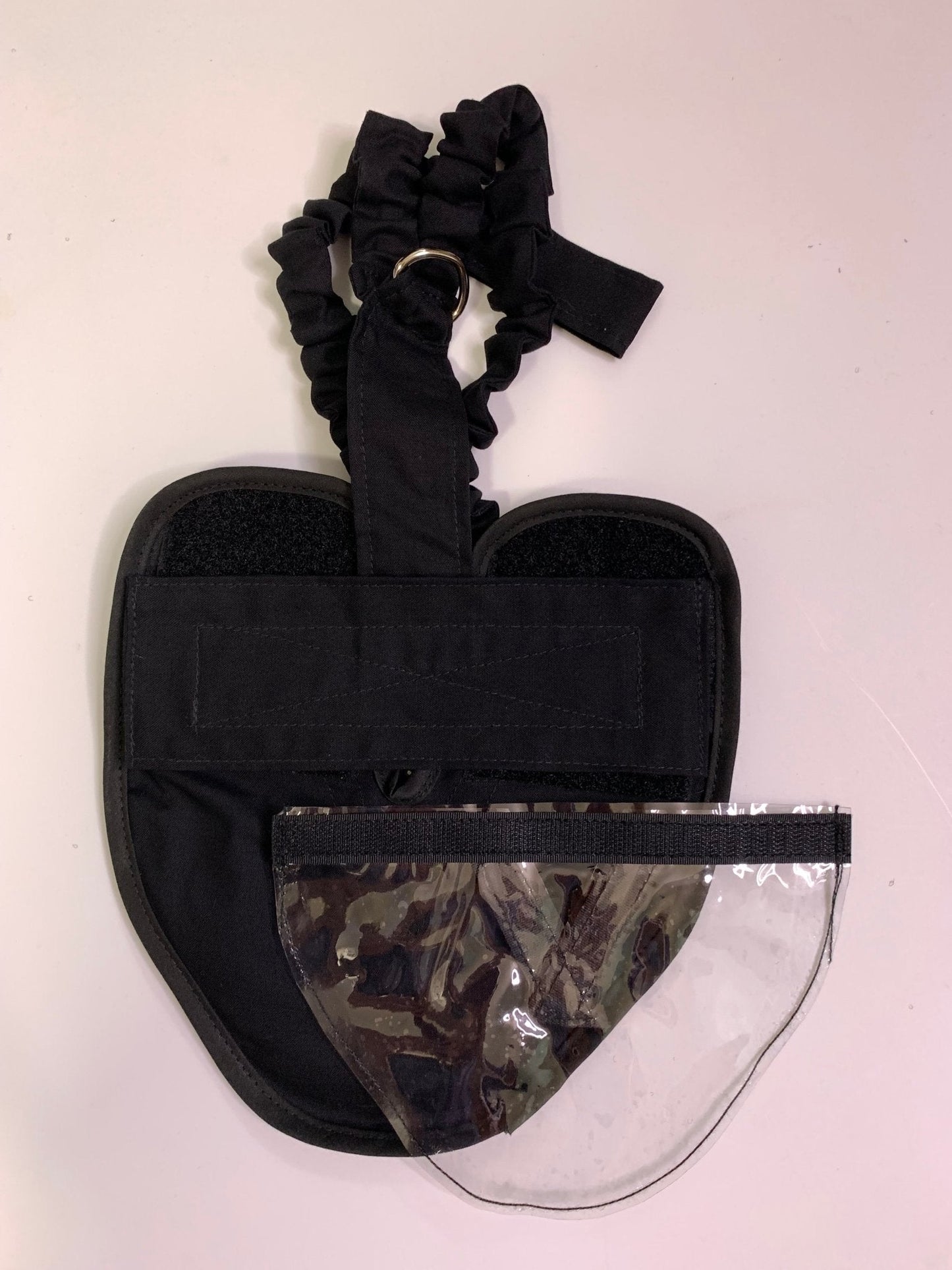 Crazy K Farm duck and goose diaper with removable liners, featuring a fixed chest tab and hen holster for poultry care.