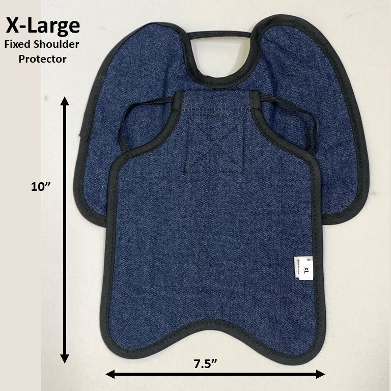 Navy hen apron with shoulder protectors for chickens, made by Crazy K Farm Pet and Poultry, designed to protect hens.