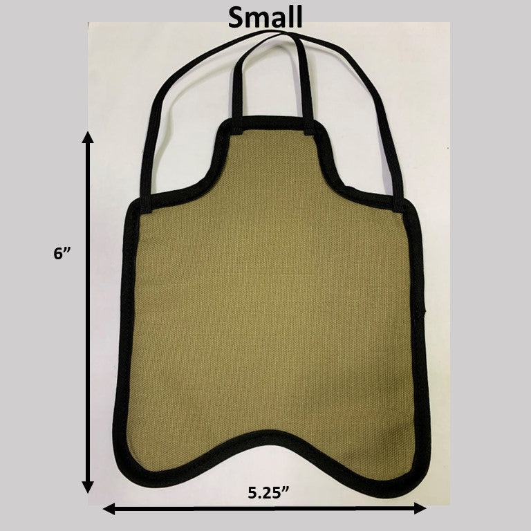 Navy hen saddle for small bantam hens, single strap back style, made in USA by Crazy K Farm Pet and Poultry, protects hens.