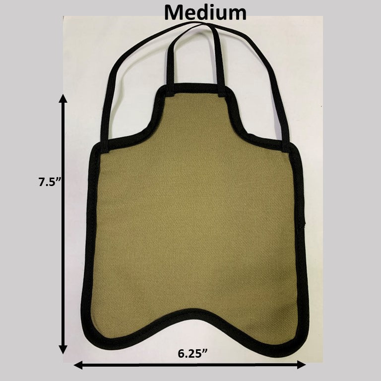 Navy small bantam hen saddle by Crazy K Farm Pet and Poultry, back pack style chicken apron for protecting hens.