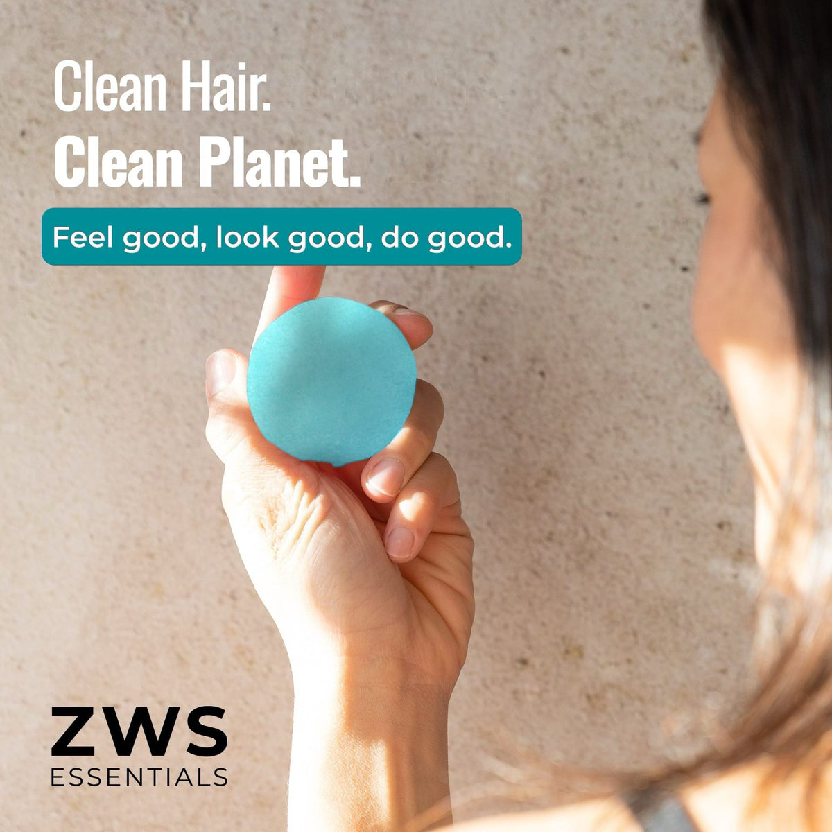 Earth scent conditioner bar from ZeroWasteStore.com, designed for clean, healthy hair and eco-friendly hair care.