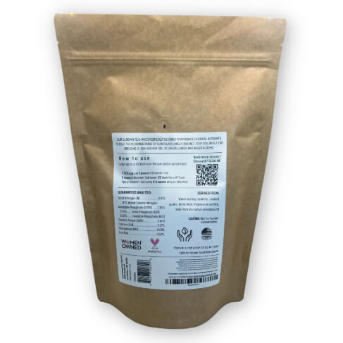 Elm Dirt Bloomin' Soil organic flower booster bag, 2 lbs, enhances blooms with natural nutrients for bigger, longer-lasting flowers.