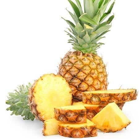 Sugar Loaf Pineapple Plant from Everglades Farm, 12-18 inch fruit tree in a 1-gallon pot, showcasing lush pineapple foliage.