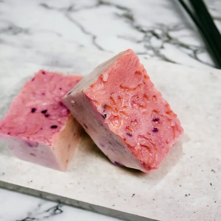 Evolve Botanica Queen of Everything specialty soap for Mother's Day, seasonal floral design and luxurious soap bar.