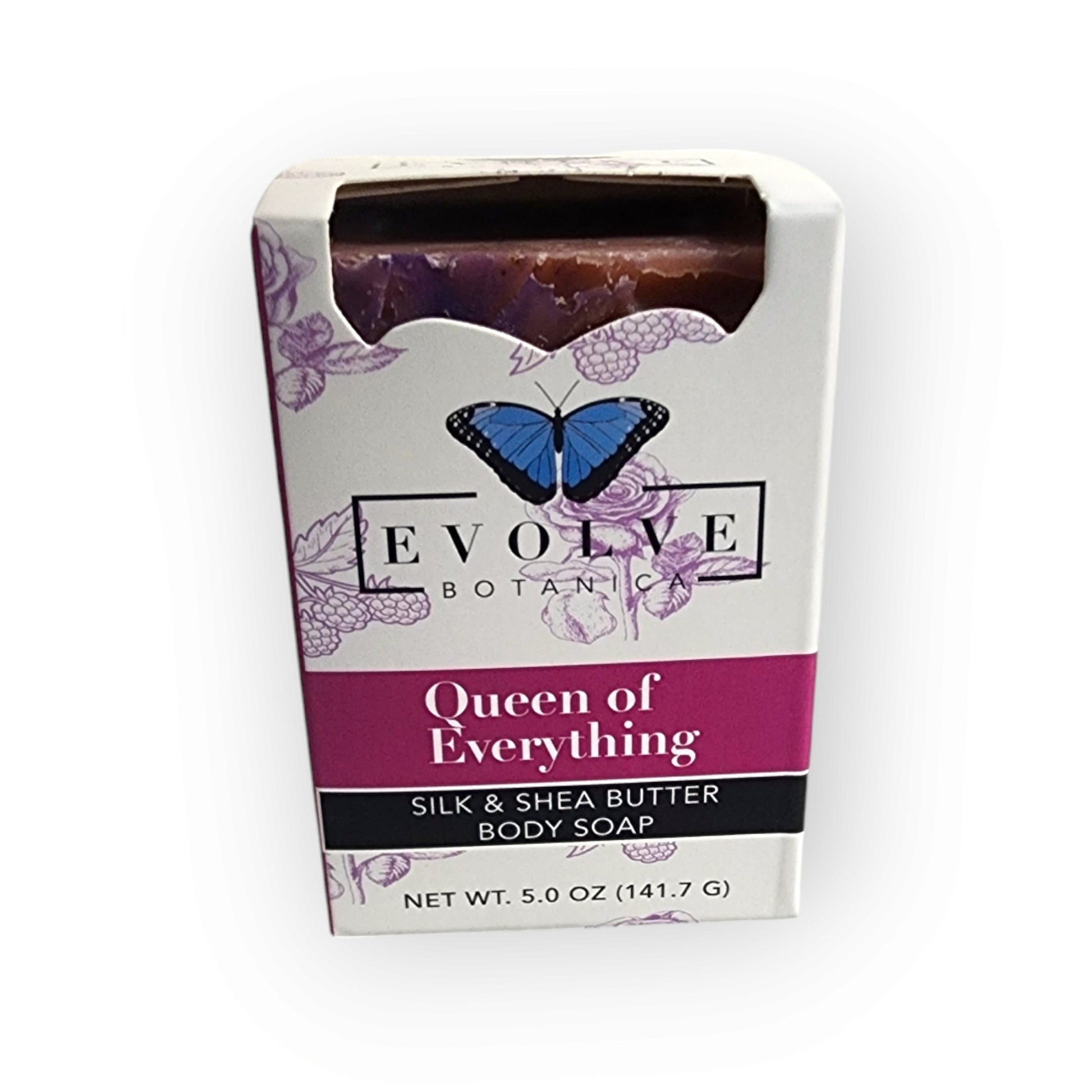 Evolve Botanica Queen of Everything specialty soap, seasonal Mother's Day edition with floral and botanical design.