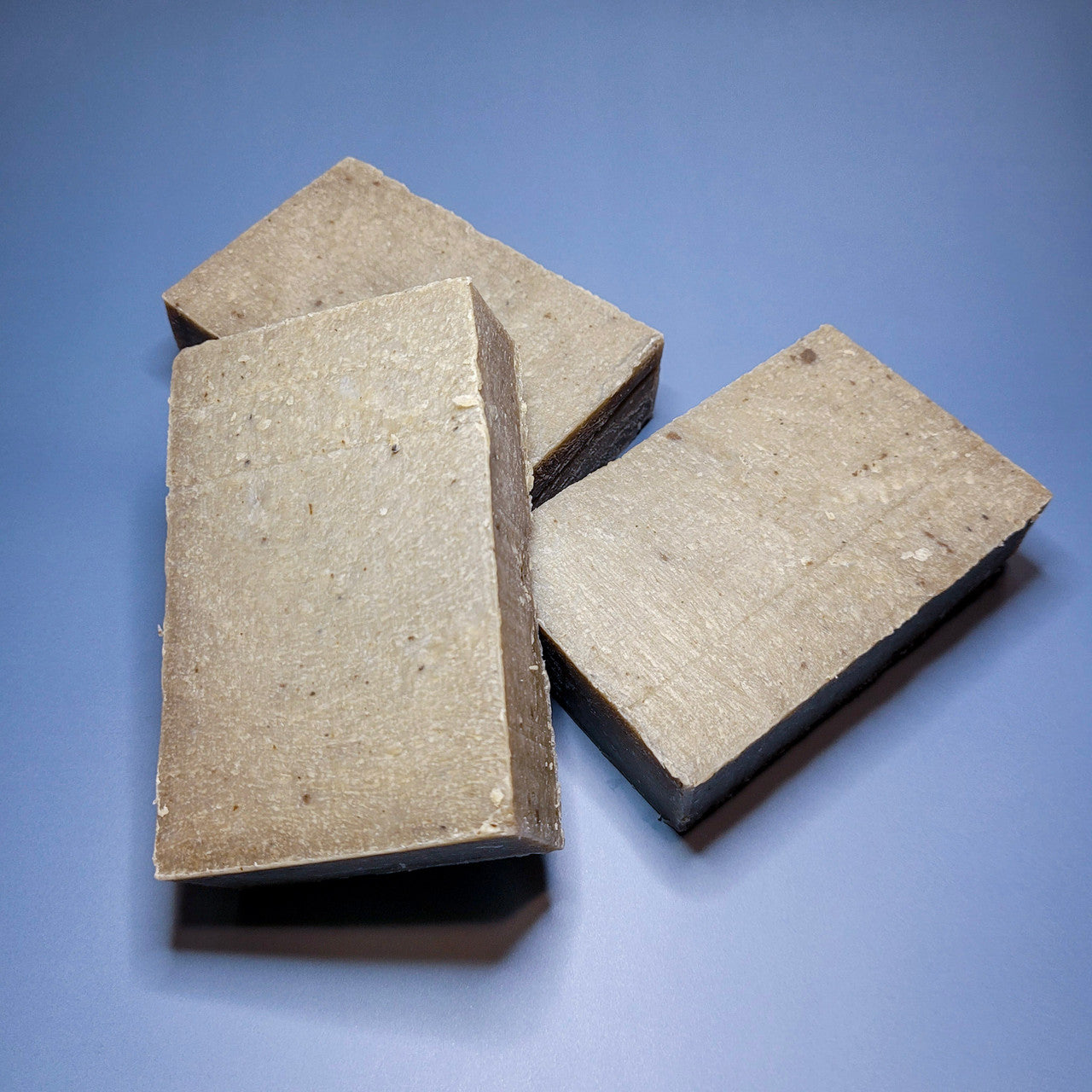 Evolve Botanica Lav-A-Mint Dead Sea Mud Facial Soap wrapped in unprinted glassine bag for shipping.