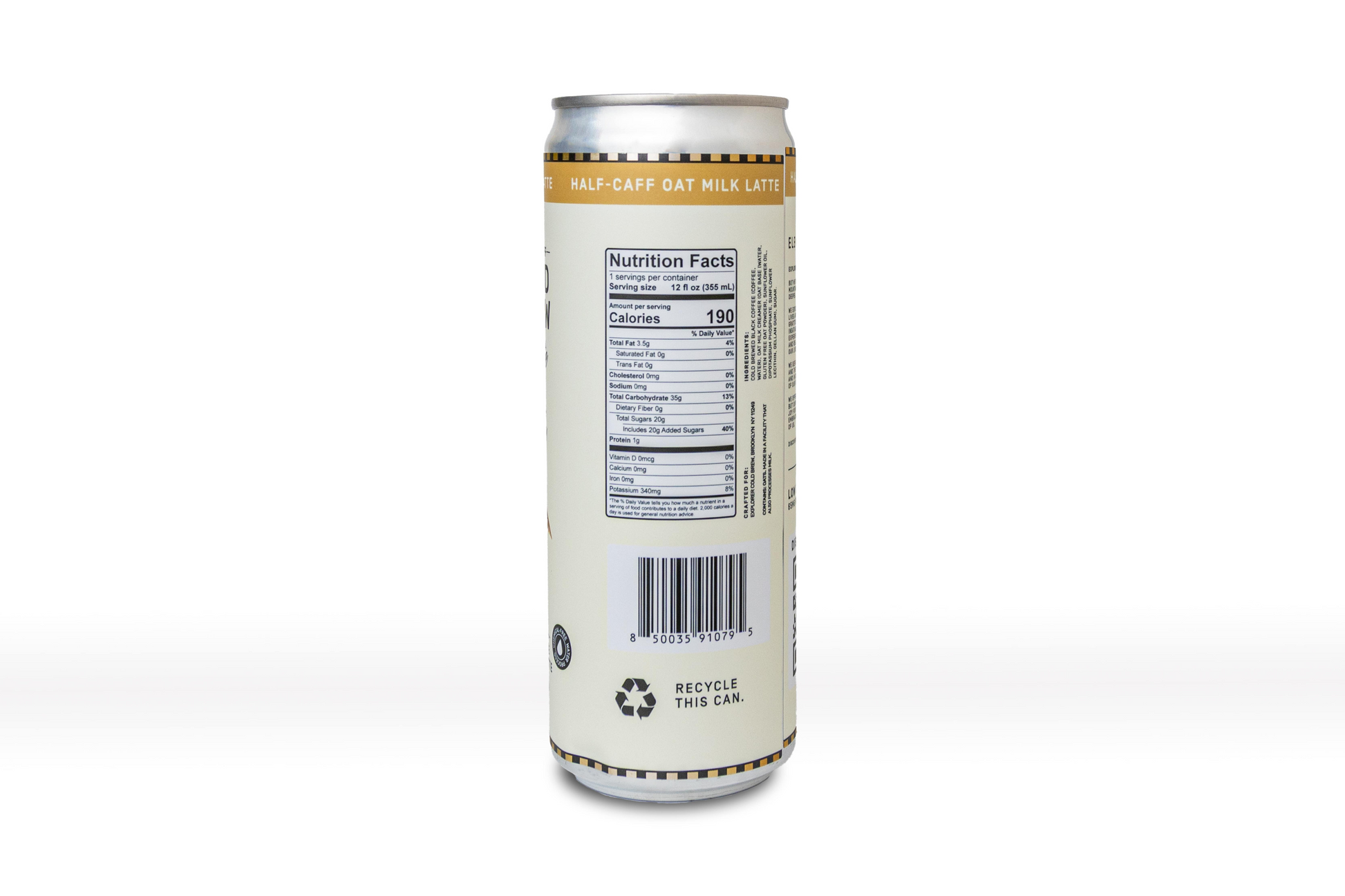 Cold Brew Oat Latte 12-pack by Explorer Cold Brew, featuring rich, creamy coffee drinks with customizable caffeine levels.