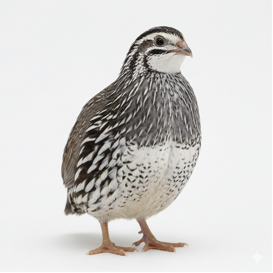 Falb-Fee Quail Hatching Eggs from Quailz.com by Undique LLC, showing a collection of pristine quail eggs in a natural setting.
