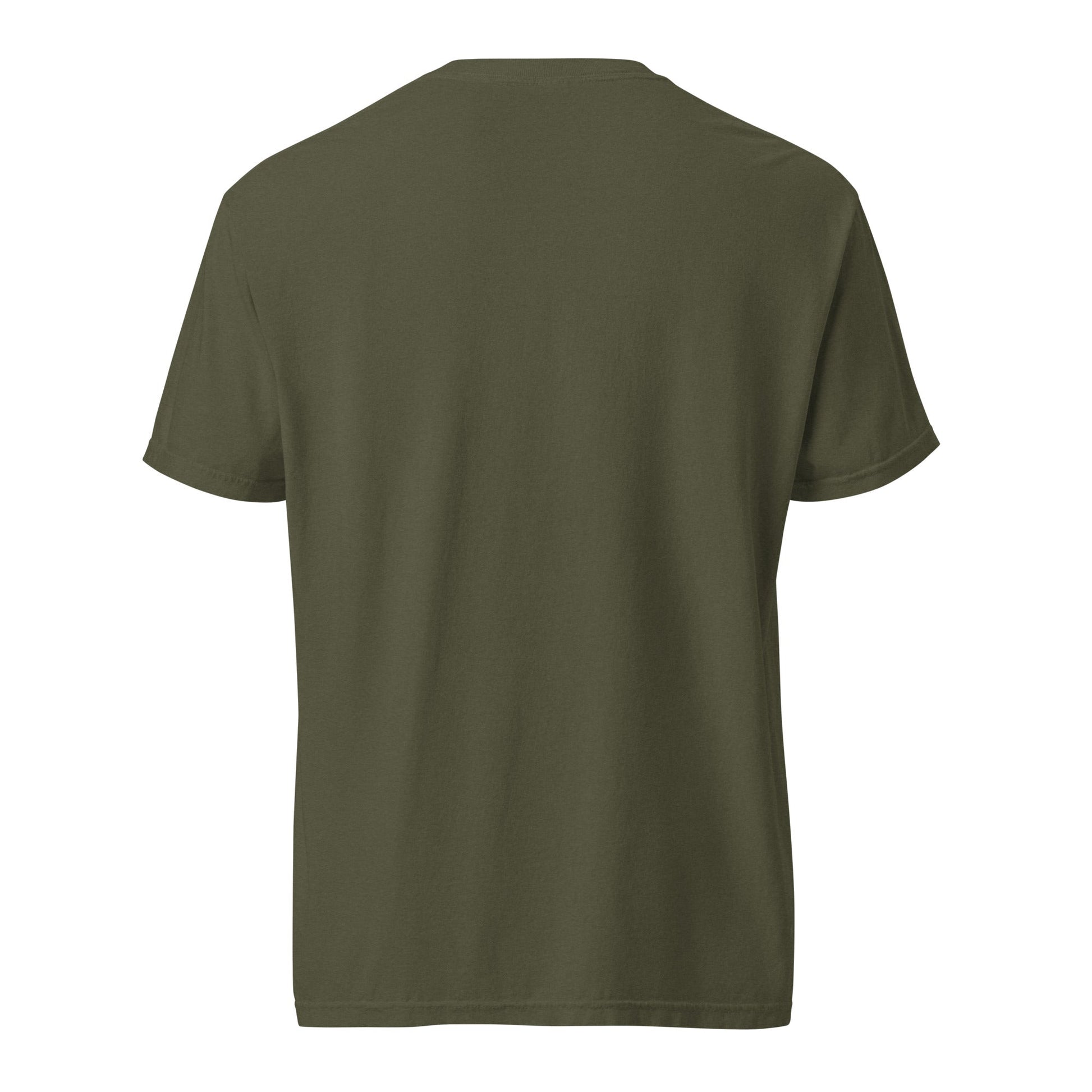 Black heavyweight cotton T-shirt from FGMN Originals featuring the phrase "I Did It All for the Corms" by FGMN Nursery.