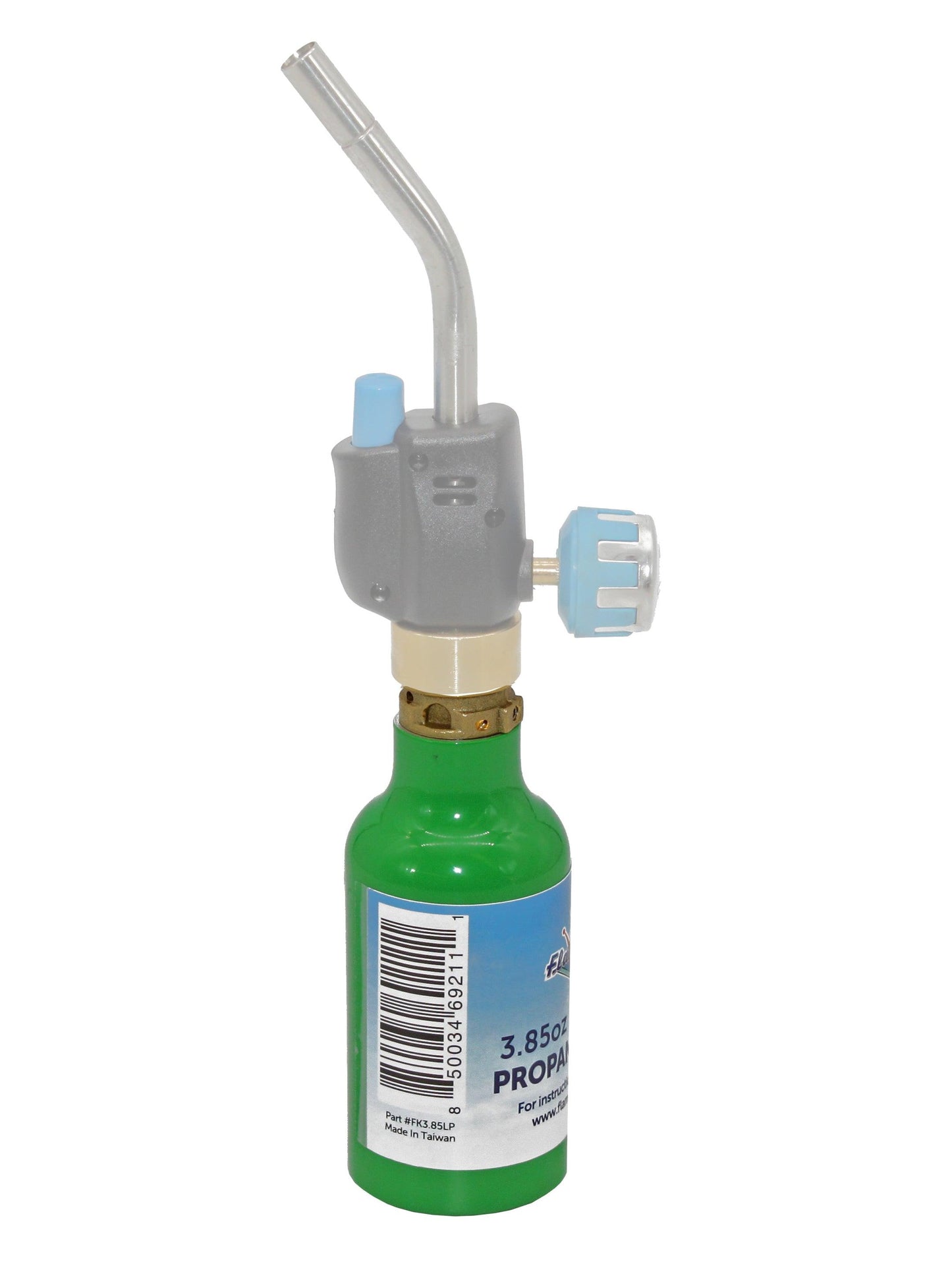 Two Flame King 1/4 lb refillable mini propane tanks in a 2-pack, eco-friendly and designed for portable propane use.